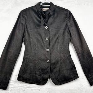 Emporia Armani Designer Gray Button down Jacket Made in Italy